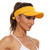 Sun Visor for Women Men Sun Hat with UV Protection Adjustable Sports Tennis Golf Summer Sun Hat Visor for Outdoor Yellow