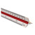 12 Inch Architect Scale Ruler, Metric Triangular Scale Ruler for for Students, Architects, Engineers, Draftsman Multicolor - Plastic