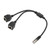 RJ45 Ethernet Splitter Cable, Cat5 RJ45 1 Male to 2 Female Port Ethernet Splitter 1 to 2 Cable Compatible for Router Modem, with Cat5 RJ45 Interface