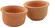 Melody Jane Dolls Houses Dollhouse Circular Drum Terracotta Plant Planter Pot Set Garden Accessory