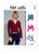 McCall's Misses' Knit Top Sewing Pattern Kit, Design Code M8344, Sizes XSM-SML-MED, Multicolor
