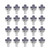 Happyyami 20pcs Garden Sprinkler atomizing Sprinkler Lawn Water Spray Micro Garden Nozzle Garden Sprayer Head Irrigation Sprinkler Small Irrigation Sprayer Sprinklers Detachable