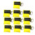 LSIKA-Z Pack of 10pcs CPR Face Shield Mask Keychain Ring First Aid Kit CPR Face Shields for First Aid or CPR Training (Yellow-10)