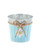 The Bridge Collection Rustic Galvanized Metal Daisy Flower Pot (Blue)