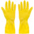 SteadMax 6 Pack Yellow Cleaning Dish Gloves, Professional Natural Rubber Latex Dishwashing Gloves, Disposable Kitchen Dishwasher Gloves Medium Size (6 Pairs)
