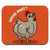 Guess What Chicken Butt Funny Low Profile Thin Mouse Pad Mousepad