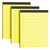 MSKKSM Legal Pads 8.5 x 11, 3 Pack Yellow Note Pads 8.5 x 11 Writing Pads, Wide Ruled Legal Notepads, Lined Pads of Paper Yellow Paper Pads, 30 Sheets Per Notepad for School, Home, Office, Business