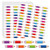Whaline 480Pcs Colorful Pencil Labels School Pencils Stickers Classroom Bulletin Board Decoration Label Stickers for Back to School Party Office Desk Wall Message Board Decorations, 8 Colors