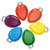 EPHYO 24 Count Christmas Paper Plates Multicolor Disposable Dinner Party Plates Oval Holiday Dinnerware for Dessert Salad Appetizer Cookies