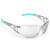 TOREGE Clear Safety Glasses, Safety Goggles With Anti-Fog And Anti-Blue Light LENS, Scratch Resistant Eye Protection Work Glass For Men And Women (C2-Light Green&Clear Lens)