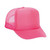 OTTO Neon Polyester Foam Front 5 Panel High Crown Mesh Back Trucker Hat - N. Pink