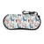 BLUBLU Llama Cactus Sunglasses Soft Case with Belt Clip, Ultra Light Portable Glasses Case Neoprene Zipper Eyeglass Bag