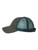 Mega Cap Herringbone Unstructured Trucker Cap One Size Dark Green/ Navy