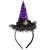 Disney Hocus Pocus Headband - Light Up Witch Headband - Black and Purple Hocus Pocus Head Band