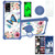 jioeuinly TCL ION V Case Compatible with TCL ION X Phone Case TCL 40Z 40 Z Phone Case T607DL Cover [with Tempered Glass Screen Protector][Ring Support][Luminous Effect] YGL-LHD