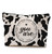 QGFM Western Cow Print Makeup Bag,Cow Gifts for Women,Christian Inspirational Gifts Cosmetic Bags With Zipper,Cow Gifts for Cow Lovers
