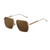 PEGH Retro Oversized Square Polarized Sunglasses for Women Men Classic Shades Vintage Metal Frame Sun Glasses UV400 Protection