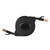 Jauarta Retractable CAT7 RJ45 600MHz Patch Shielded LAN Network Cable Flat Ethernet Cord