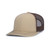 Pacific Headwear Standard Contrast Stitch Trucker Snapback, Khaki/Brown/Khaki, One Size