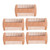 Dioche 5pcs Double Sided Beard Comb for Men, Fine Coarse Teeth Wooden Beard Mustache Comb for Lice Removal, Mustache Grooming