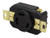 AC WORKS [FML630R] 30-Amp, 250-Volt, NEMA L6-30R Flush Mounting Locking Industrial Grade Receptacle
