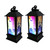 DOITOOL 2pcs Pumpkin Candle Square lamp LED Decoration Lamp Lighthouse Lantern LED nightlight Candle Light Hanging lamp Pumpkin Lantern Halloween LED Lantern Night Light Decorative Lights