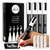 White Liquid Chalk Markers Erasable - 4PK 6mm Fine Tip Chalk Markers Chalk Pens - Chalkboard Markers Bistro Chalk Marker Glass Window Markers - Glass Board Markers - Erasable Chalk Markers Fine Tip