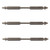 Double Ended Phillips and Square Screwdriver Bits - Vega Professional Impact Grade Double-Ended Phillips #2 and Robertson Square #2 Screwdriver 4" Bits. (3 Pack)