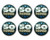 Beistle BN177 6-Pack 50 Happens Satin Button, 2-Inch