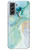 luolnh Galaxy S21 FE Case,Samsung Galaxy S21 FE Marble Case,Brilliant Cute Design Shockproof Flexible Soft Silicone Rubber TPU Bumper Cover Skin Phone Case for Samsung S21 FE -Abstract Mint