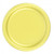24 Plates 7" Paper Dessert Plates Wax Coated - Yellow