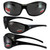 Sparrow Bifocal Safety Glasses By Birdz - Black Frames 2.5 Smoke Lenses
