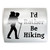I'D RATHER BE HIKING - PICK COLOR & SIZE - Hiker Thru Finisher Hike Vinyl Decal Sticker B