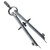 Ciieeo Compasses Math Compass Circle Drawing Tool Professional Drawing Compass Metal scribing Compass Drafting Compass Geometry Compass Mini Carpenter Student Stainless Steel