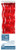 Creative Converting 24 Count Wavy Plastic Stirrers, 7 oz, Translucent Red