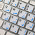 4Keyboard Arabic - English Non-Transparent Keyboard Decals White Background (15x15 Size)
