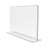 FixtureDisplays? 1PK 6 x 4" Clear Acrylic Sign Holder for Tabletops, Horizontal Table Tent Frame Photo Sign Menu, Bottom Insert 11193-2-6X4-NEW-NF Peel Off Protective Film (White) Before use.