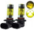 2 x 9006 HB4 100W 2323 LED 4300K YELLOW Projector Fog Driving Light Bulbs