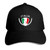 Italia Italy Italian Flag Unisex Adjustable Baseball Casquette Hats Sandwich Cap Black