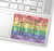 SYNERLOGIC Microsoft Word/Excel (for Windows) Reference Guide Keyboard Shortcut Sticker, Laminated, No-Residue Vinyl (Rainbow/Large, Pack of 10)