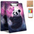 GFRGTFHYT Plastic Clipboards, 9 x 12.5" Clip Boards with Low Profile Clip, Cute Clipboard Clip Board Stardard A4 Letter Size with Notes for Classroom,Office,Students,Women,Kids,Cute Panda