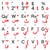 Online-Welcome Arabic German Keyboard Label Non Transparent White
