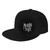 AMIOUDR Flat Brim Baseball Cap Memphis Rock May Fire Band Hip Hop Hat Trucker Hat Adjustable Snapback Hat for Men Women Black