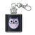 Cute Purple Owl Stainless Steel 1oz Mini Flask Key Chain