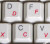Online-Welcome Portuguese Traditional Keyboard Label with RED Lettering Transparent for Computer LAPTOPS Desktop