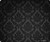 Black Damask Print Thick Mouse Pad by Atomic Market