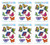 Beistle S55704AZ6 Butterfly Clings 6 Sheets, 12" x 17" Multicolored
