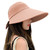 Women Sun Visor Hat Bow Adjustable Large Wide Brim Foldable Hats Summer UV Protection Beach Cap