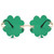 COASION St. Patrick's Day Irish Shamrock Sunglasses Green Four Leaf Clover Leprechaun Costume Eyewear Glasses for Women Men (Clover/Green)