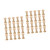 TEHAUX 40 Pcs Wooden Thread Spools Glass Holder Spools Empty Crafts Spools Yarn Kit Sewing Project Kits Weaving Bobbins Thread Stand Electric Cord Reels Bamboo Sewing Machine Hourglass